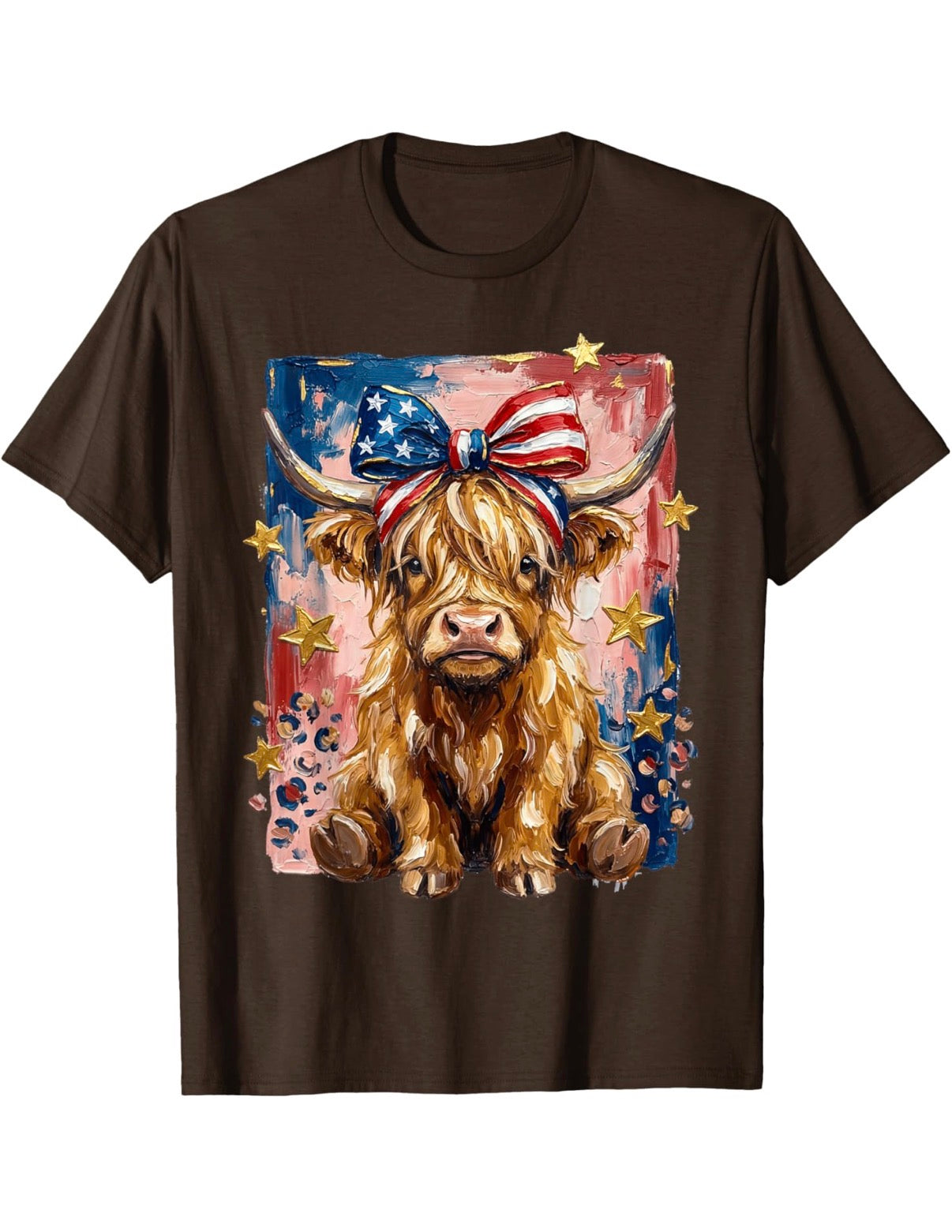 Stars, Stripes & Highland Vibes Tee