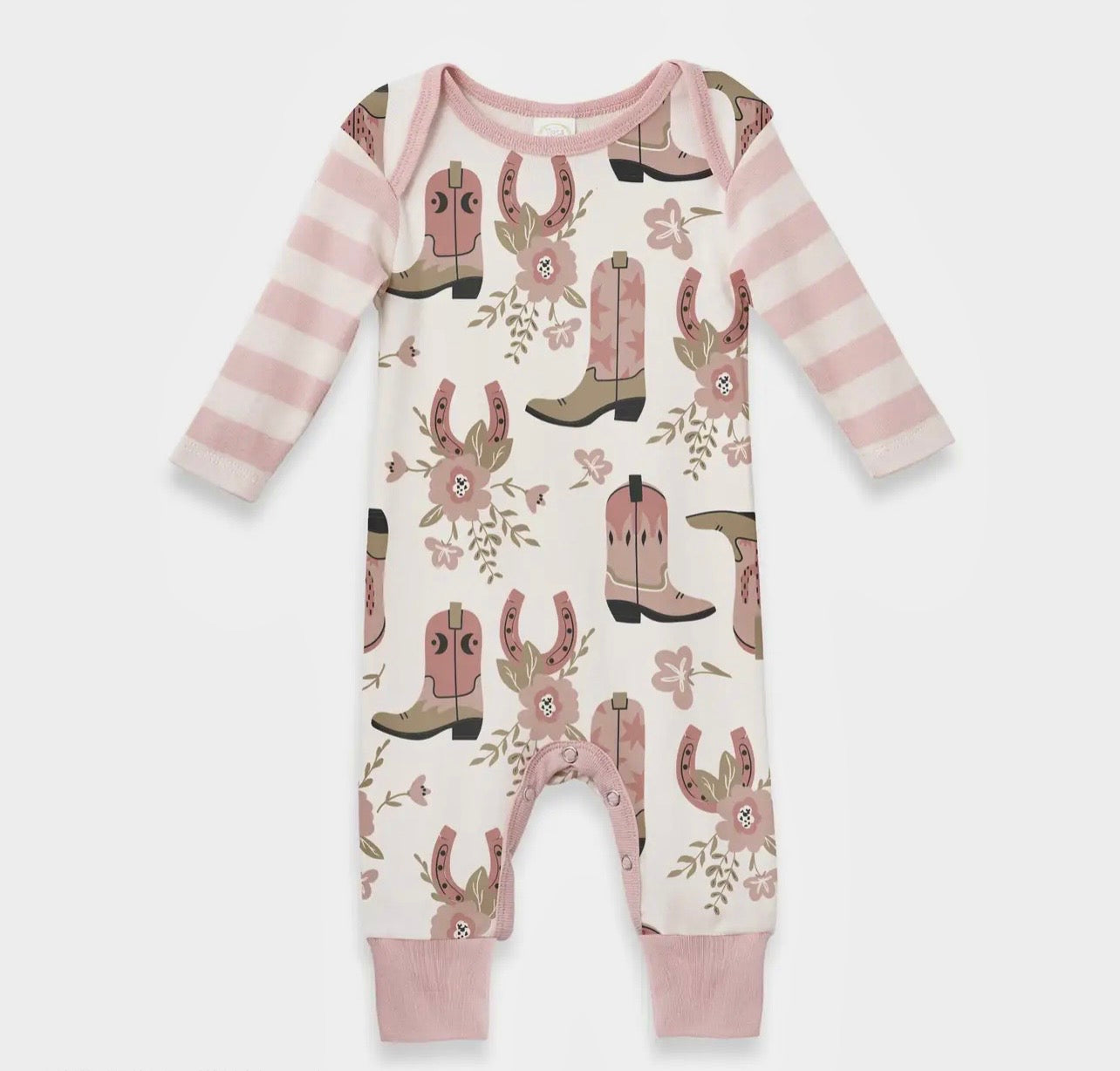 Little Cowgirl Boots Romper