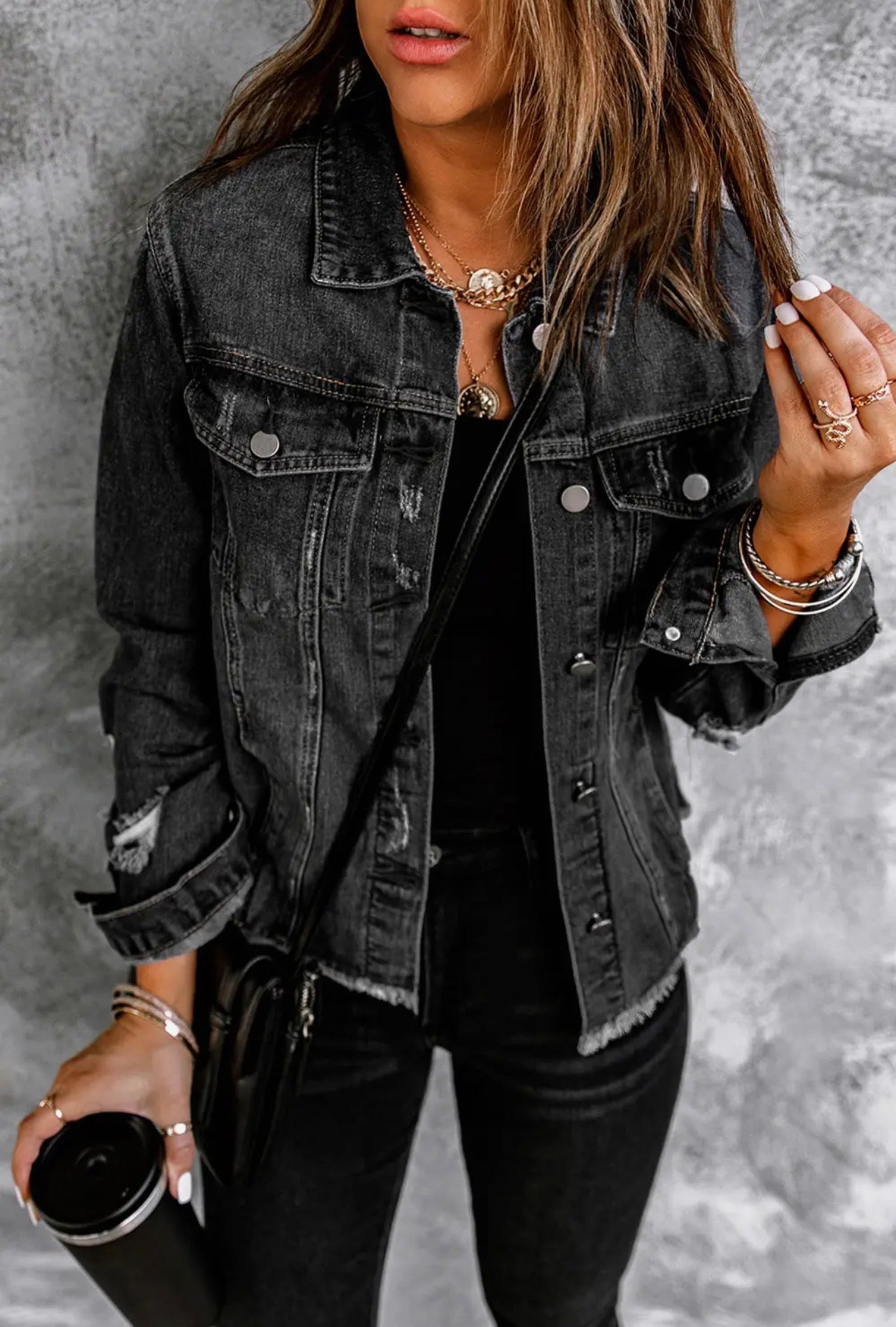 Wild Days Distressed Denim Jacket