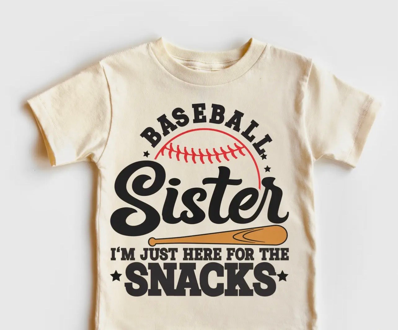 Snacks Sister Tee ⚾️