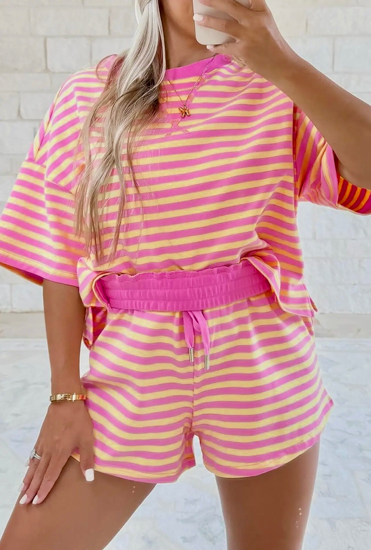 Sunny Days Stripe Lounge Set