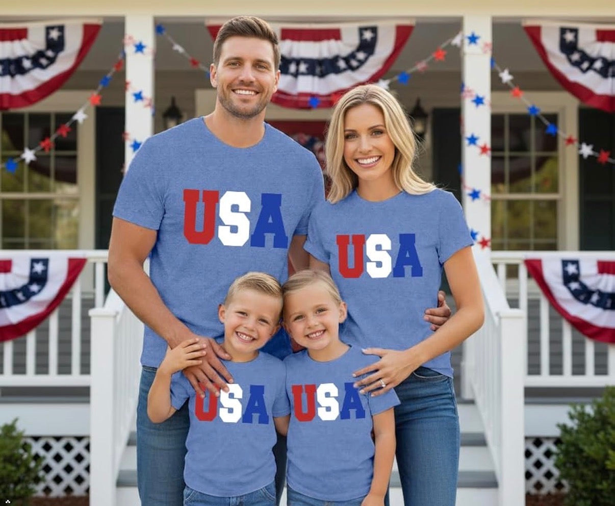 USA Family Matching Tee