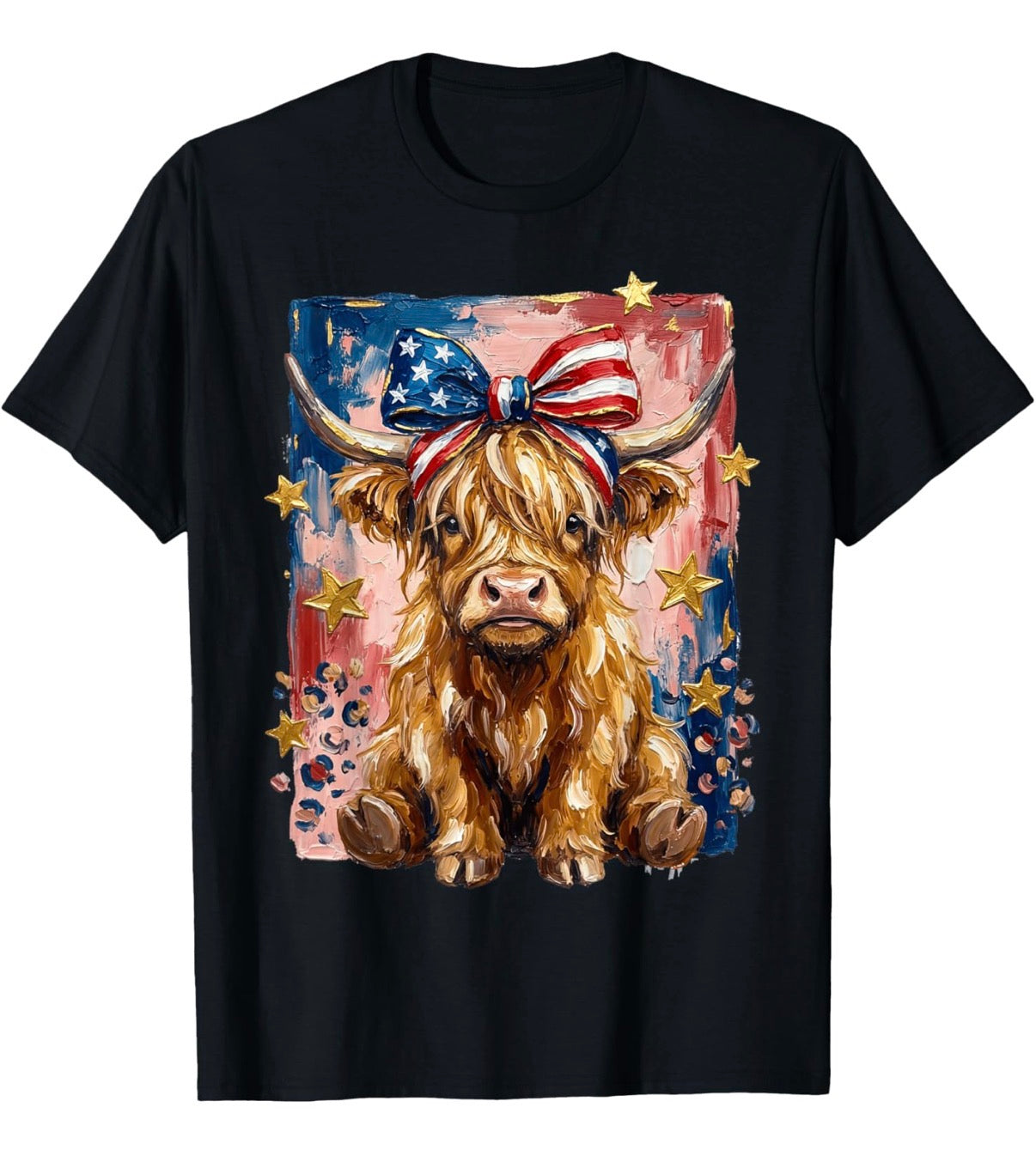 Stars, Stripes & Highland Vibes Tee