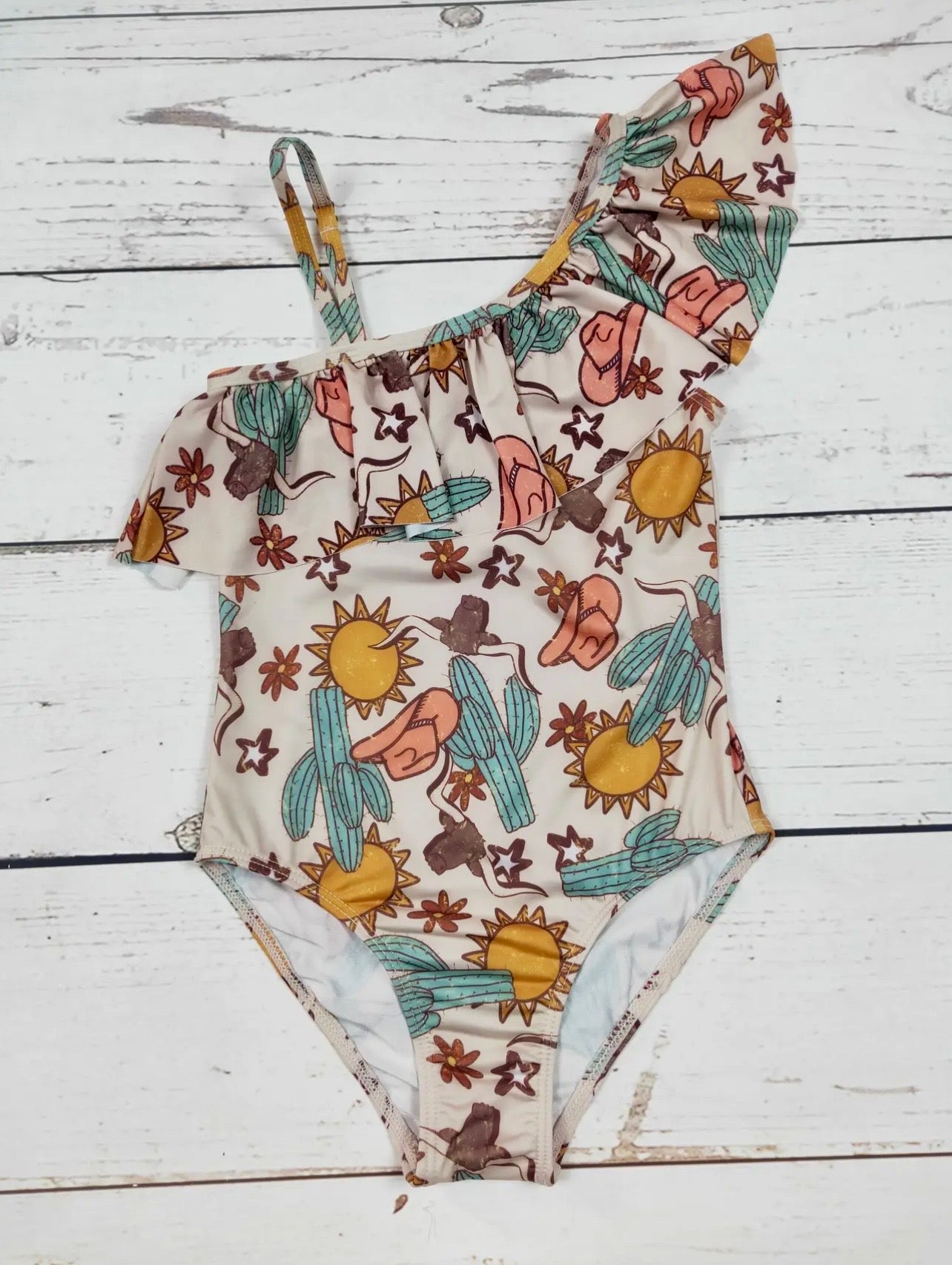 Desert Cowgirl One-Piece Swimsuit 🌵☀️