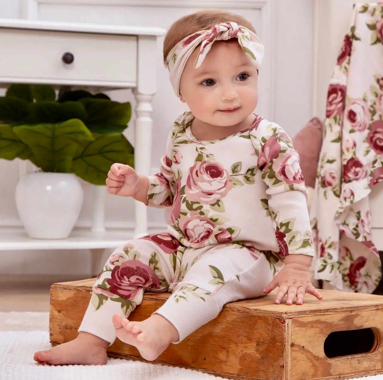 Blush Garden Bamboo Romper