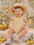 Little Lemon Baby Romper 🍋🤍