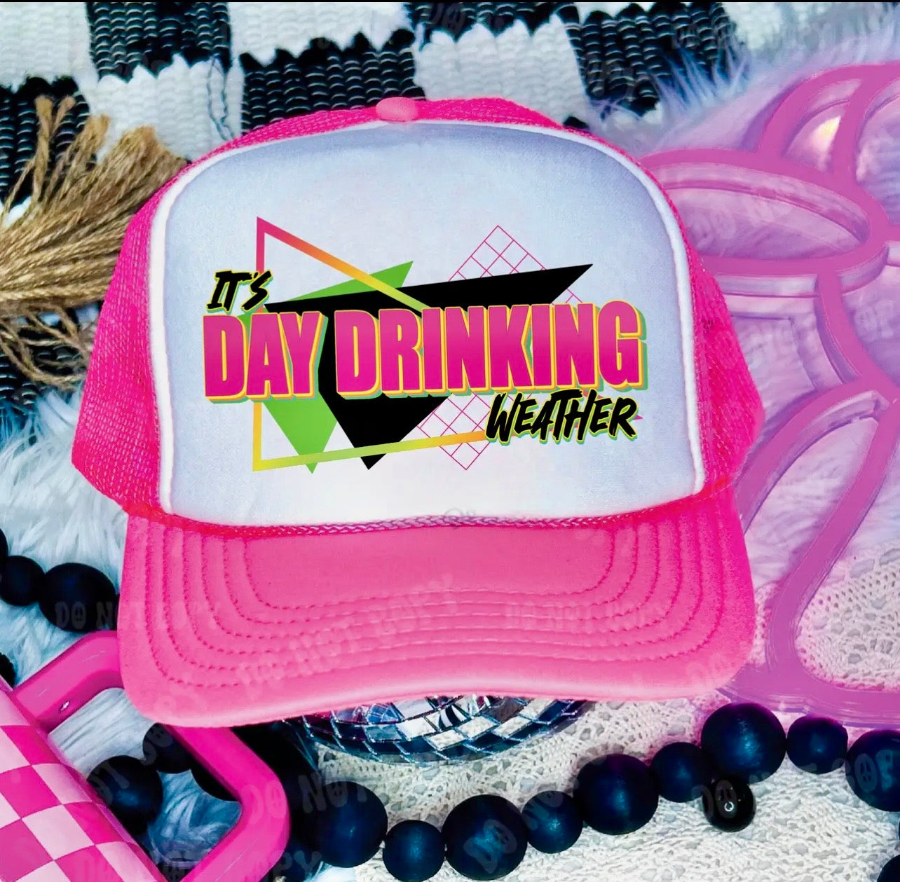 Day Drinking Weather Trucker Hat