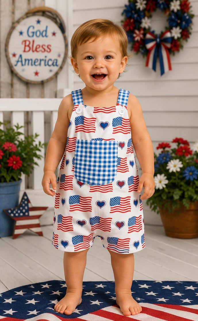 Little Firecracker USA Romper