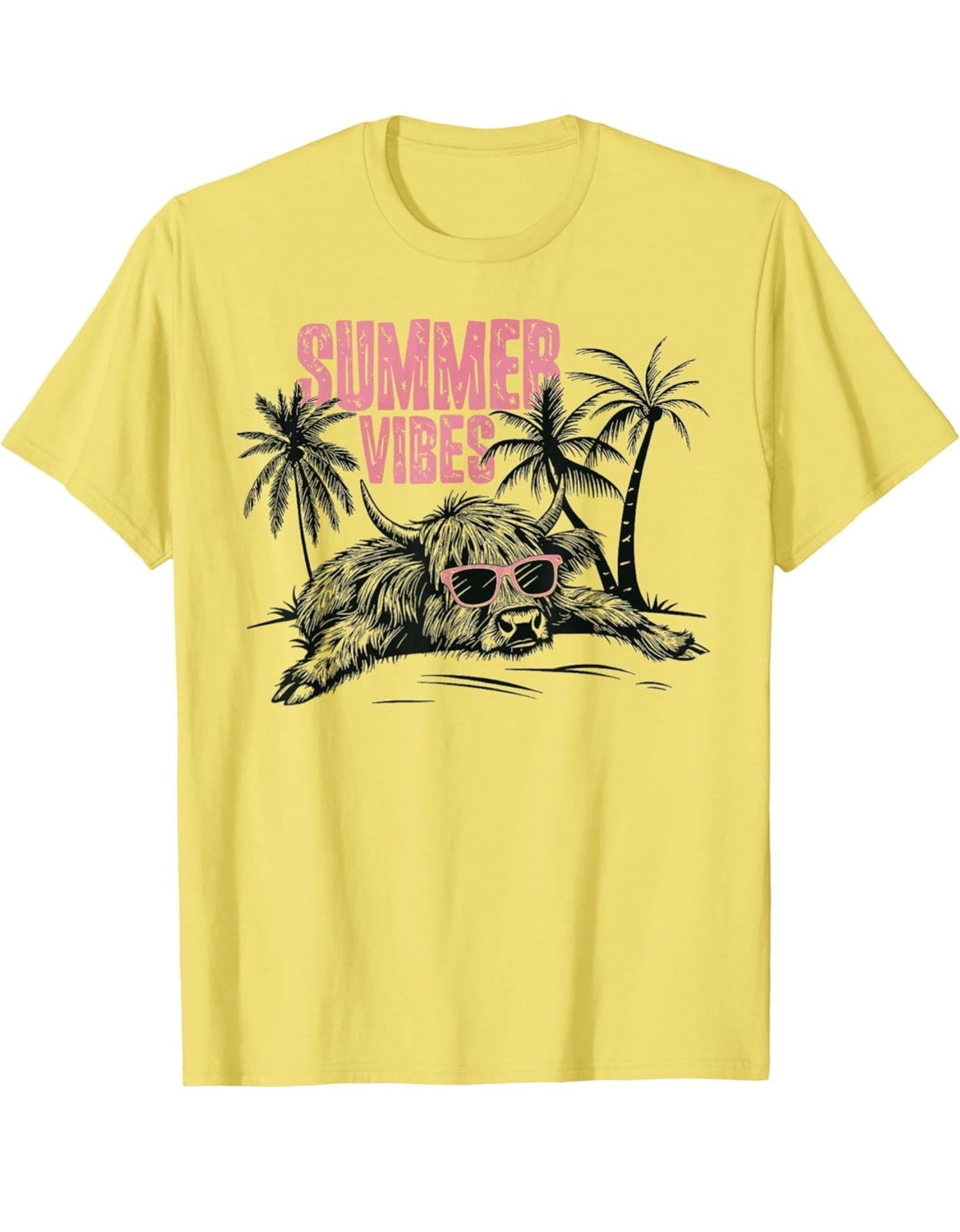 Tropic Like It’s Hot Highland Cow Tee