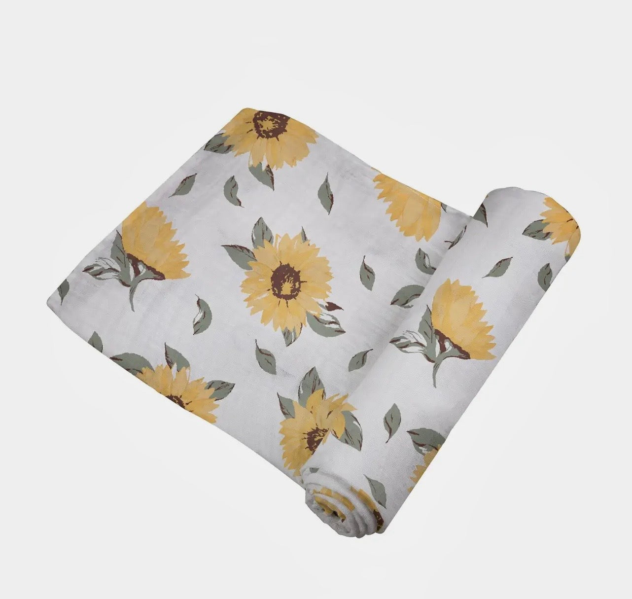Sunflower Baby Swaddle Blanket 🌻 | Soft & Breathable Muslin Wrap