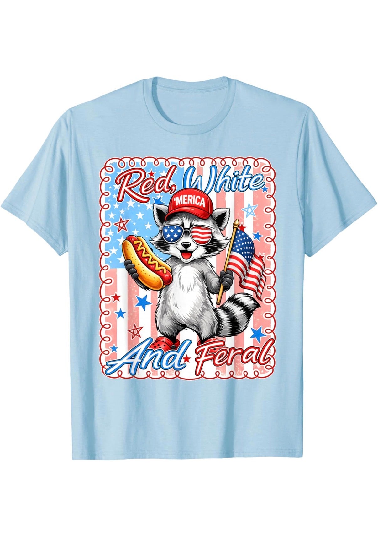 Red, White & Feral Tee 🇺🇸🦝
