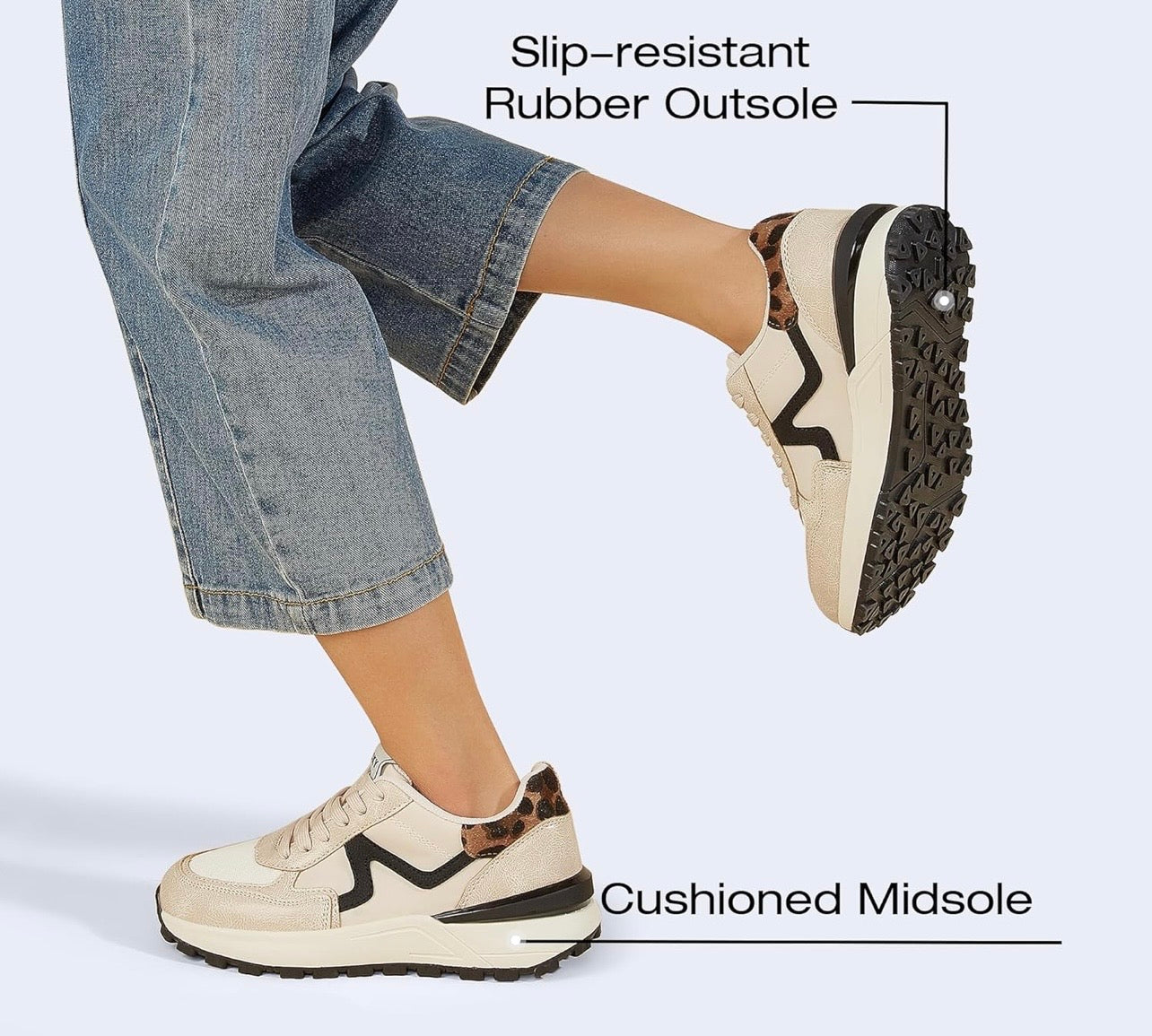 Sandstone Leopard Sneakers