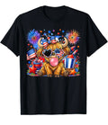 Patriotic Bubblegum Highland Cow Tee