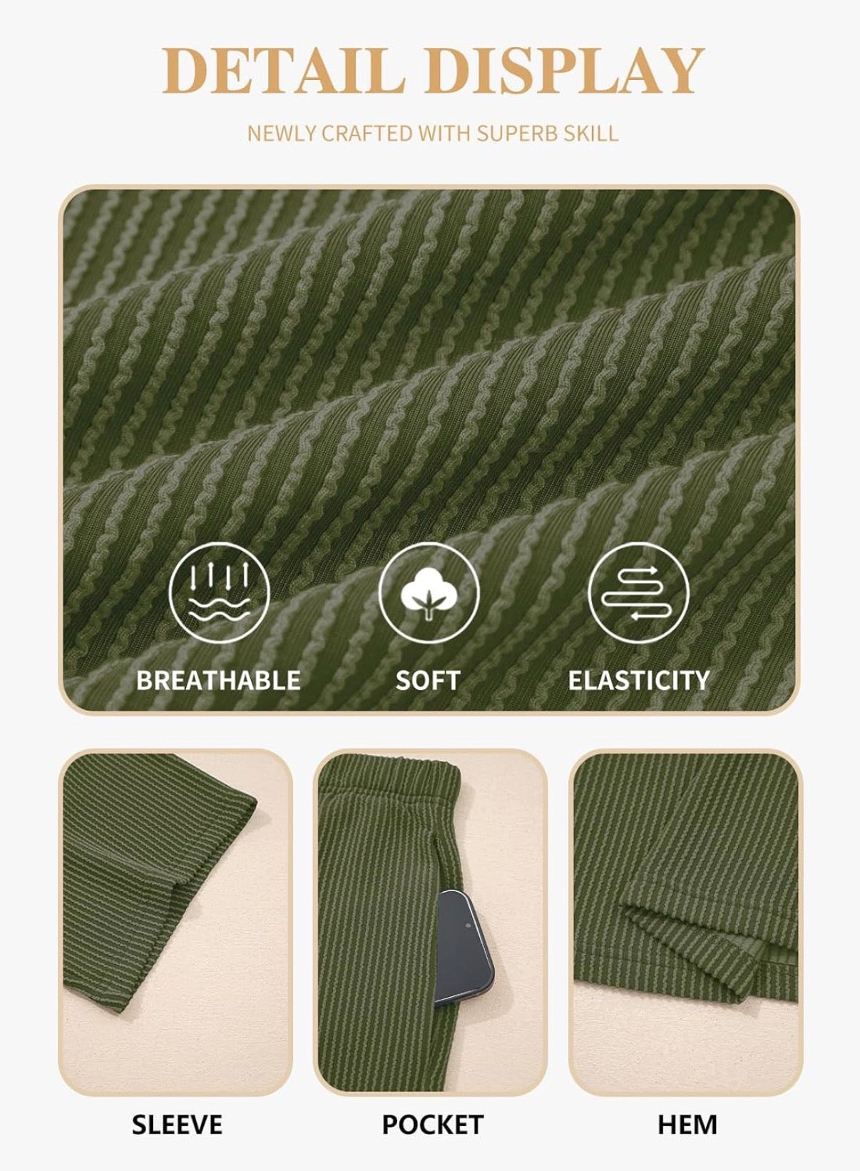 Curve Comfort Ribbed Lounge Set