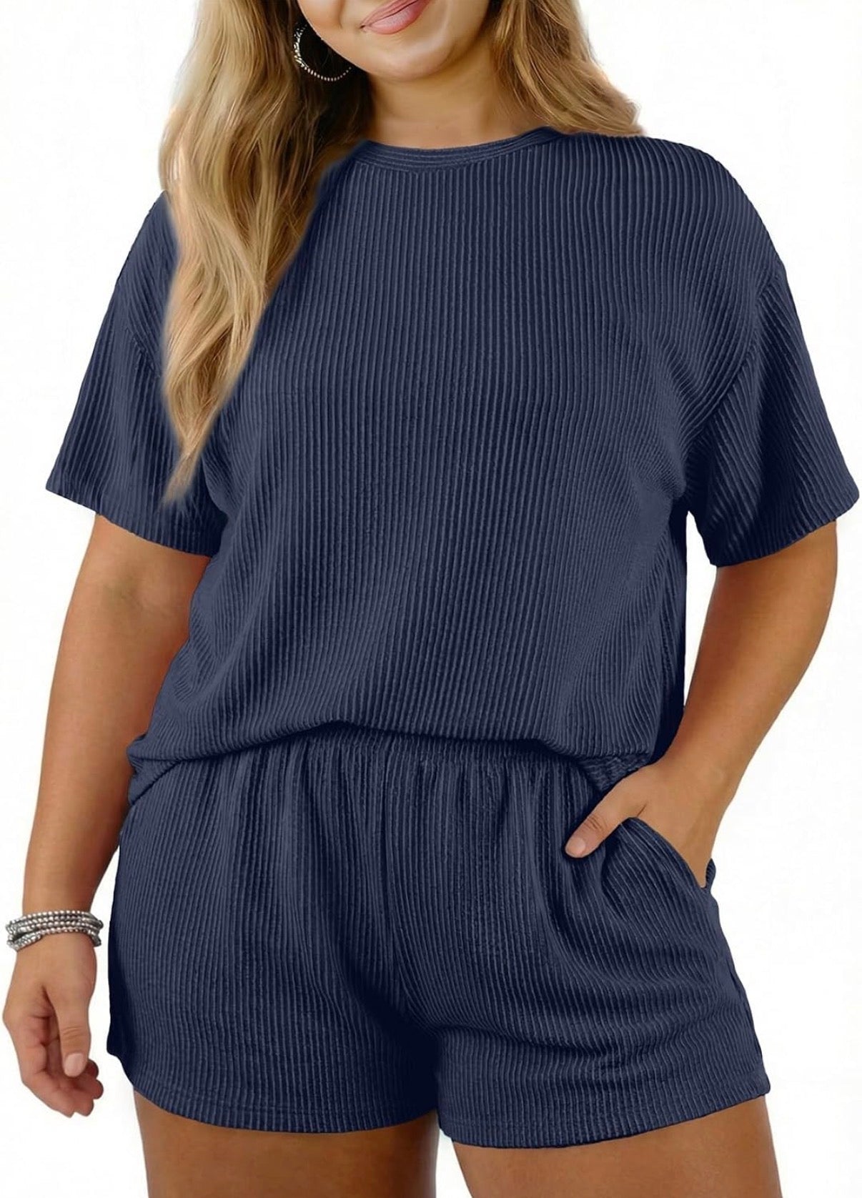 Curve Comfort Ribbed Lounge Set