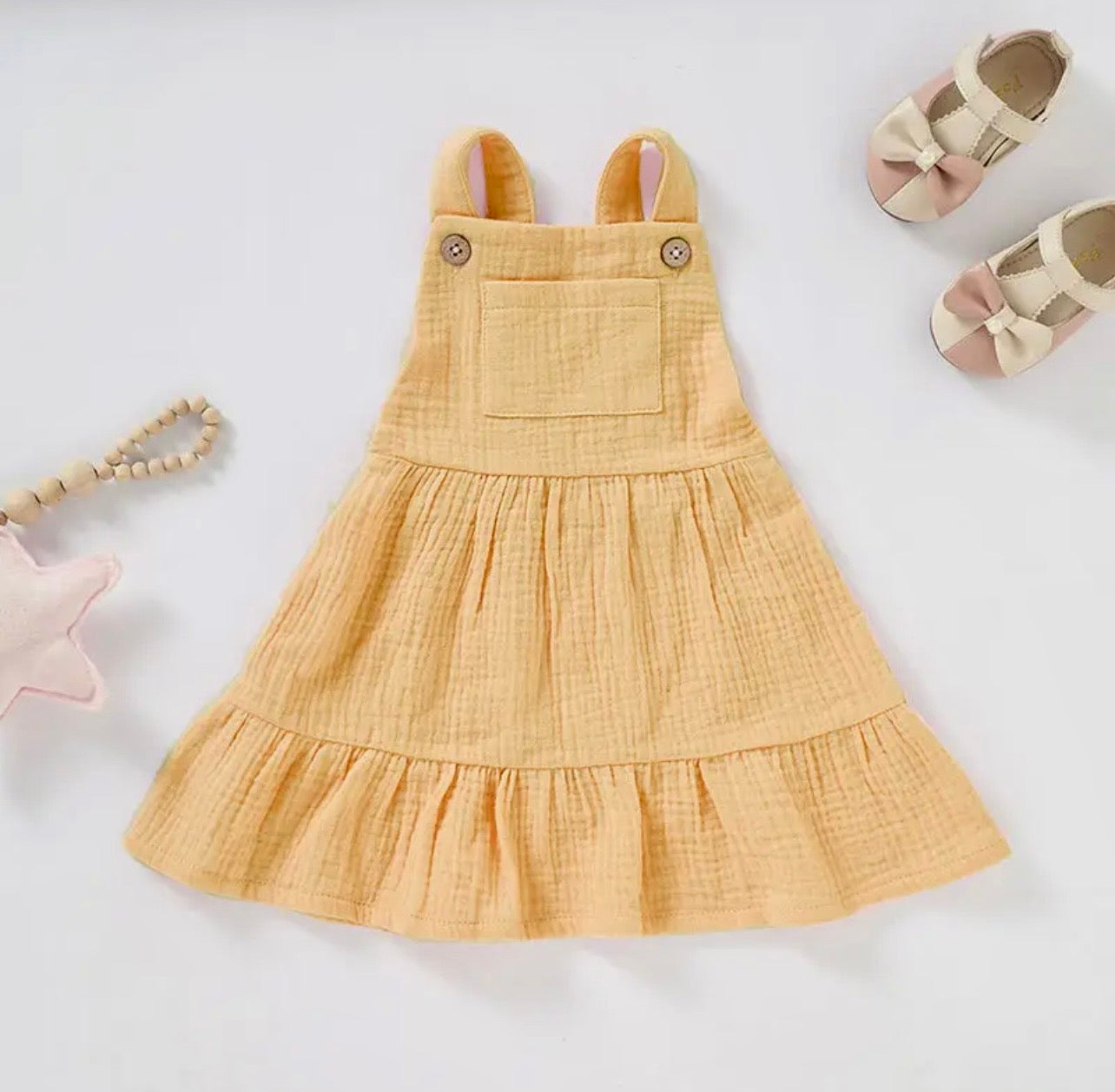 Girls Cotton Muslin Dress 🤍 | Soft Tiered Summer Dress
