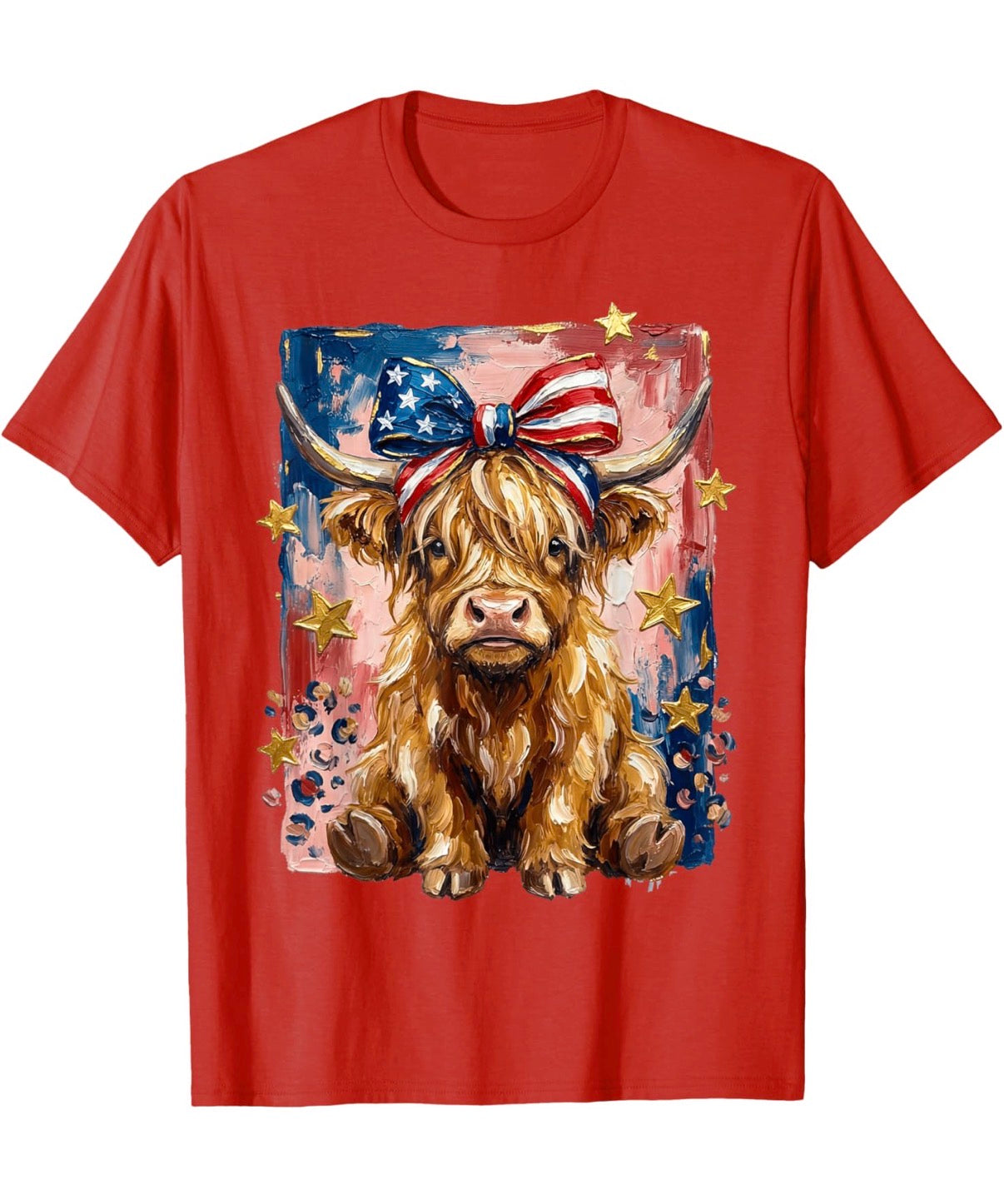 Stars, Stripes & Highland Vibes Tee