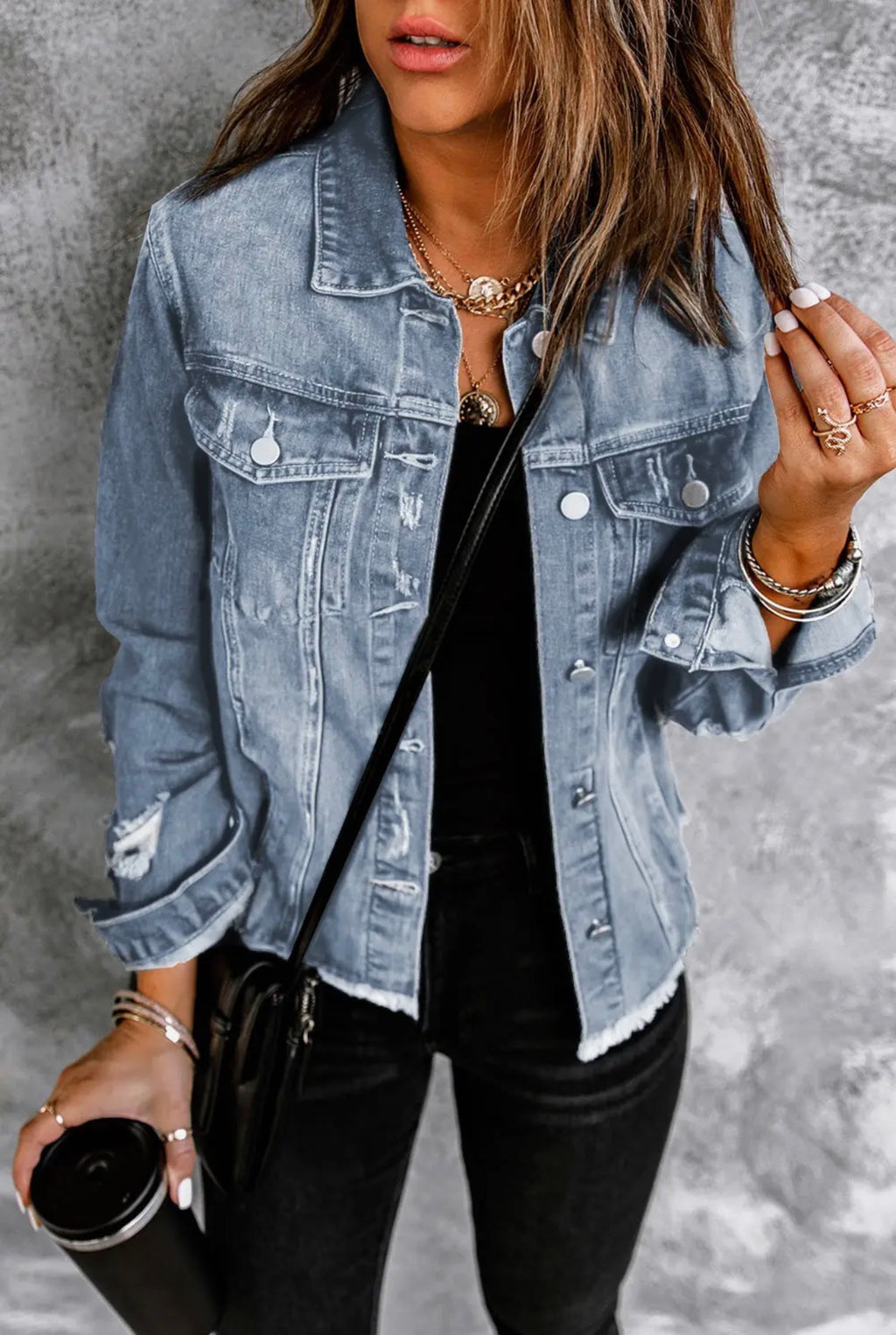Wild Days Distressed Denim Jacket