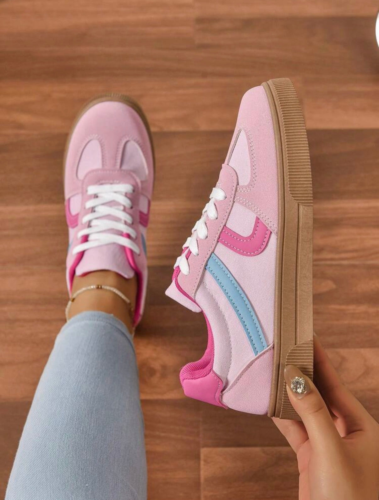 Retro Rose Sneakers