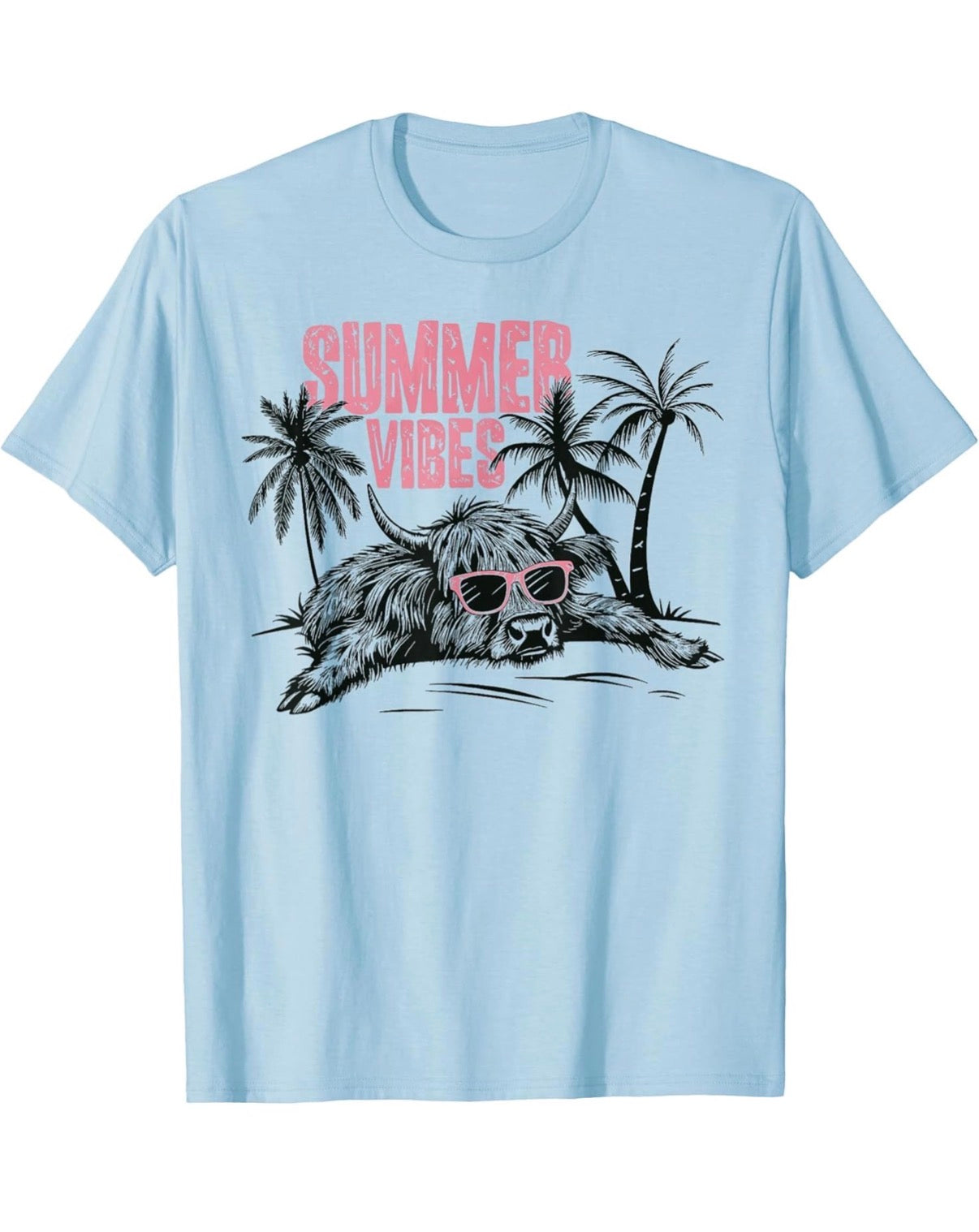 Tropic Like It’s Hot Highland Cow Tee