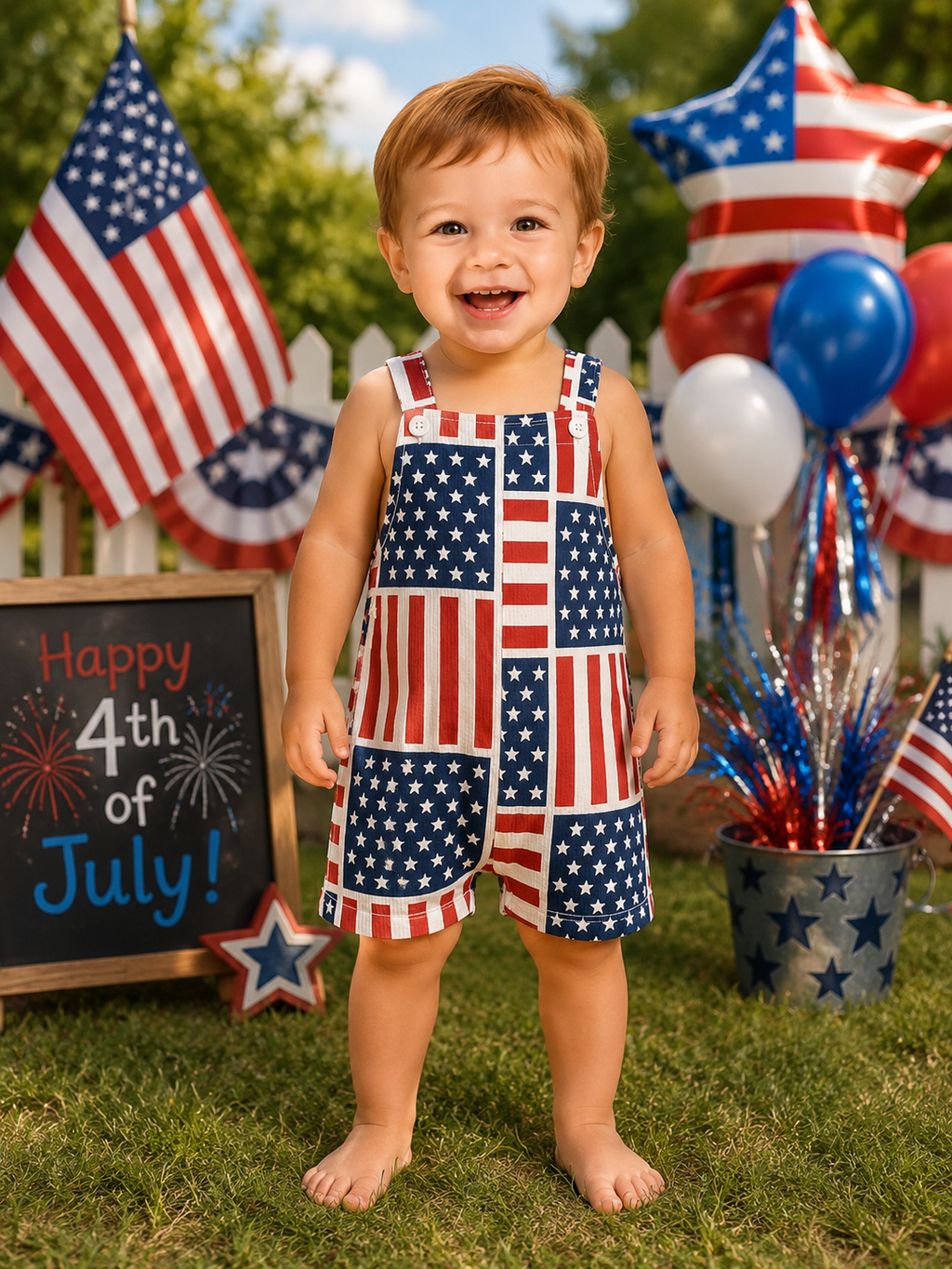 Little Firecracker USA Romper