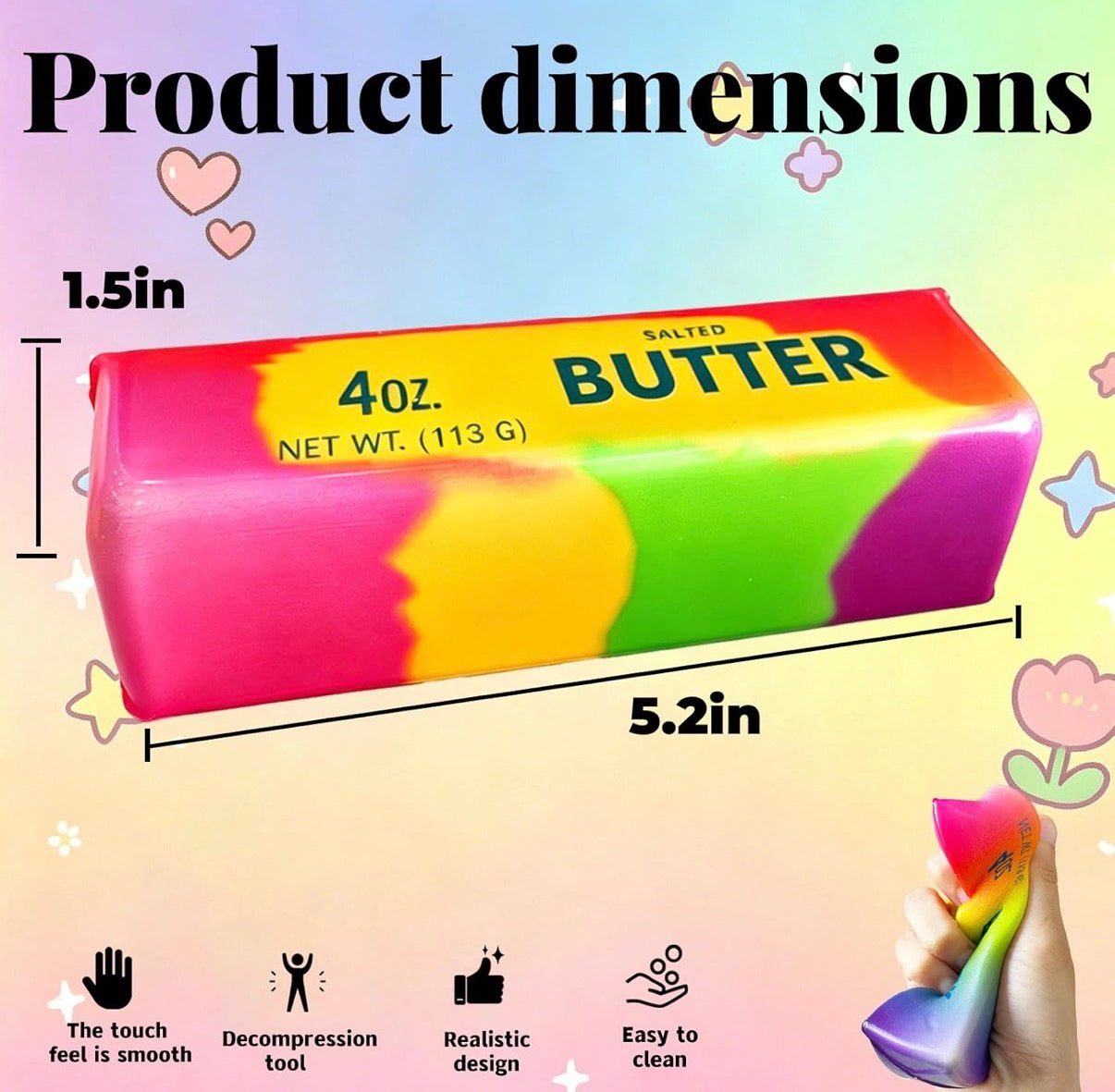 Retro Butter Bar Squishy