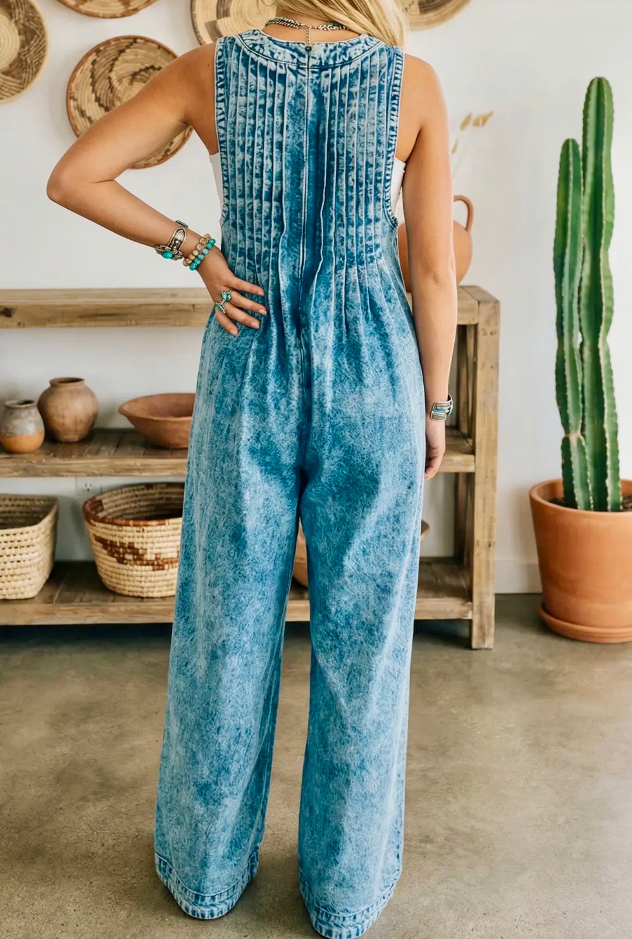 Desert Dusk Denim Jumpsuit
