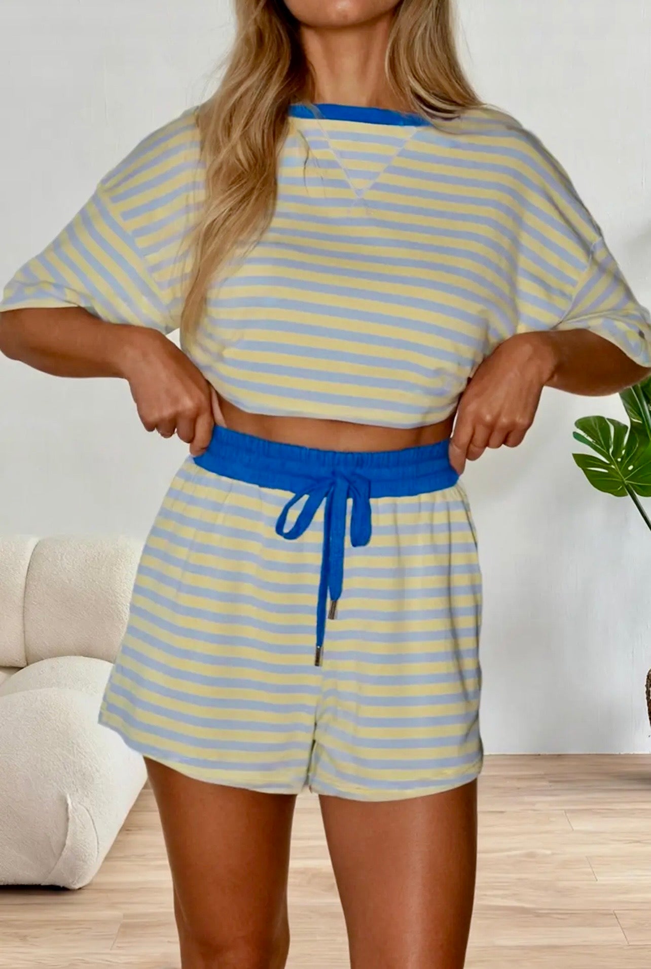 Sunny Days Stripe Lounge Set