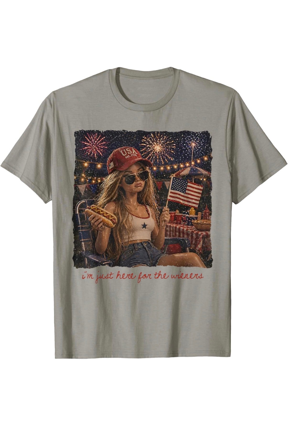 Just here for the wieners tee