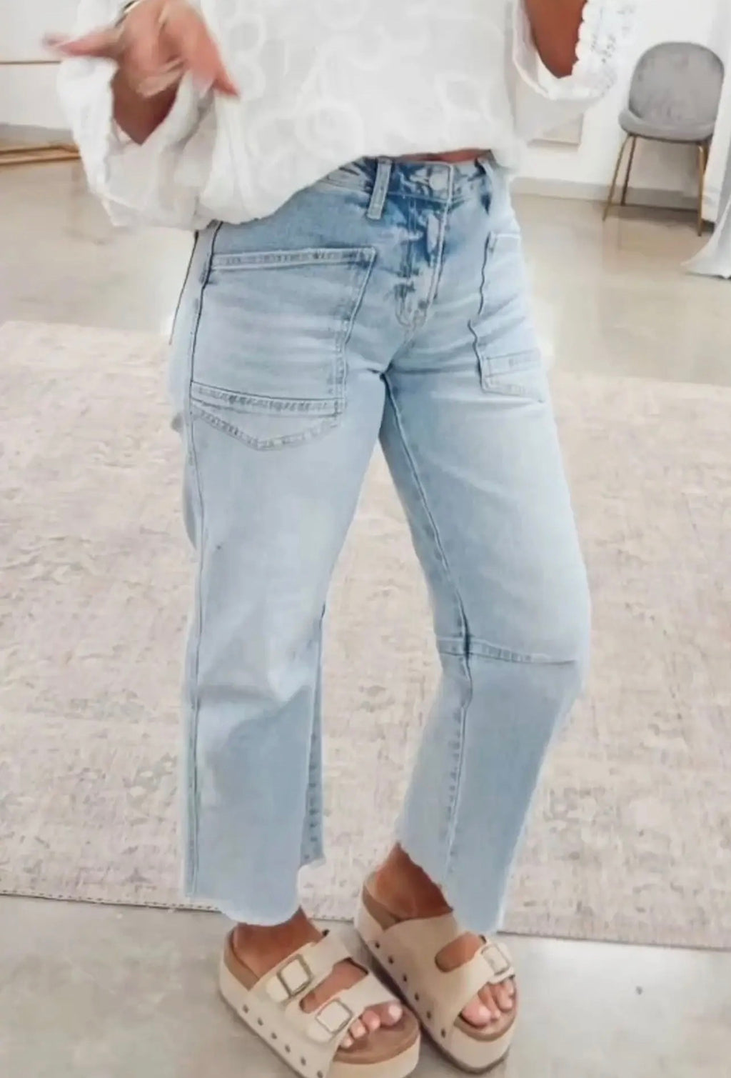 Easy Days Cropped Denim Jeans