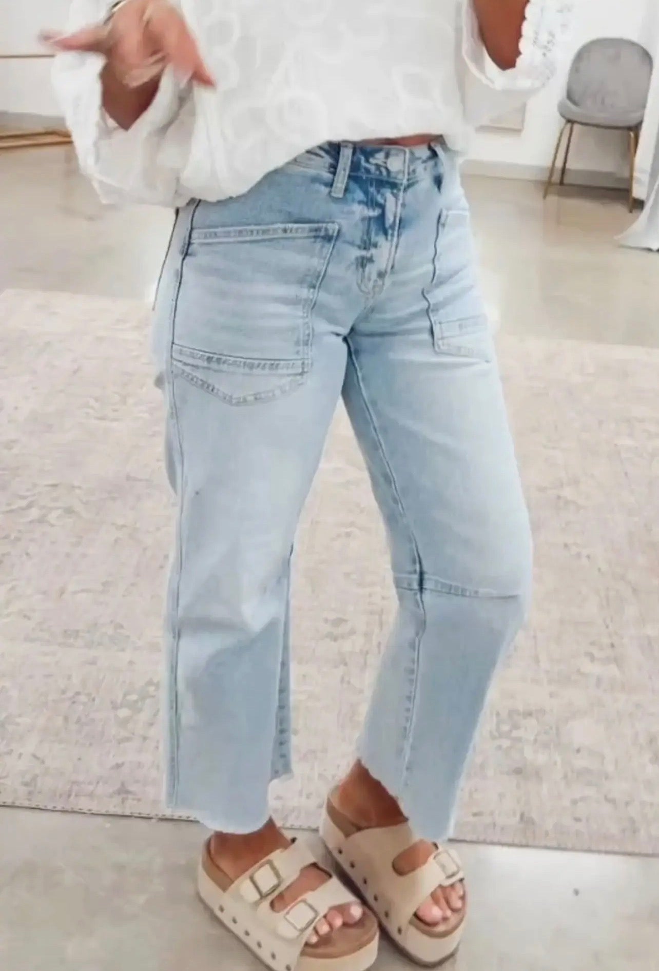 Easy Days Cropped Denim Jeans