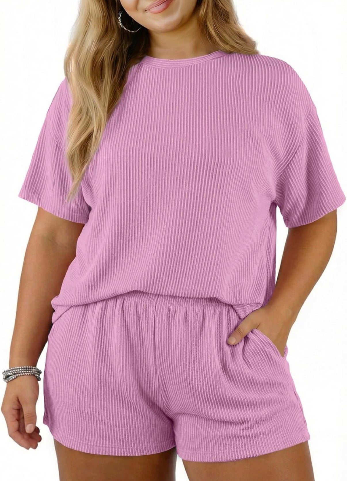 Curve Comfort Ribbed Lounge Set