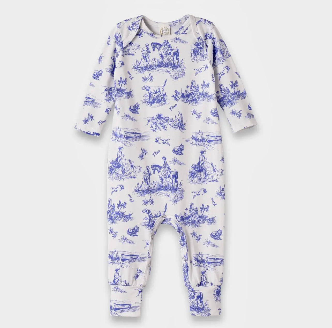 Blue Prairie Toile Romper