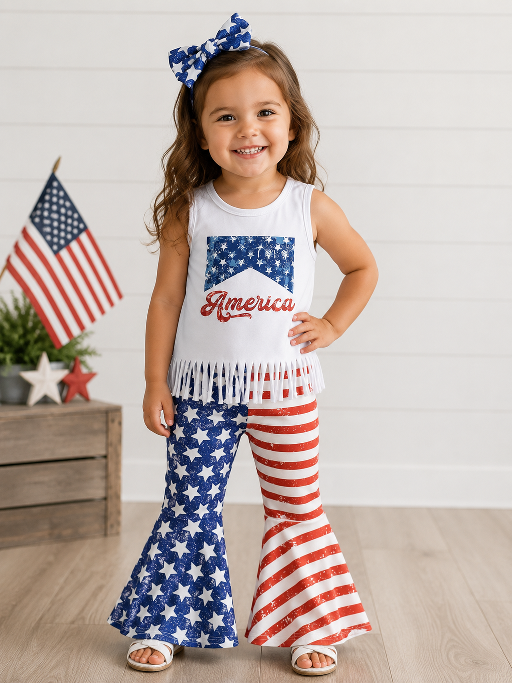 Stars & Stripes Bell Bottom Set