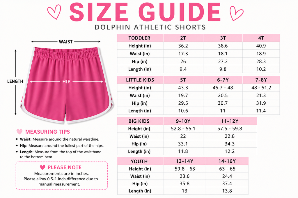 Girls Dolphin Athletic Shorts